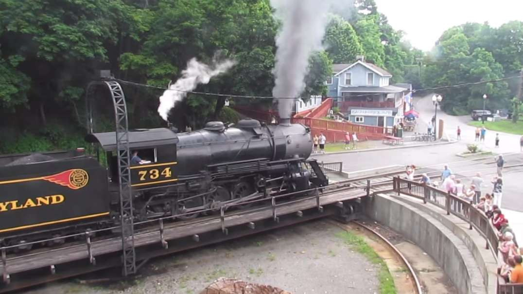 vídeo que compartilharei de minha visita à Western Maryland Scenic Railroad
